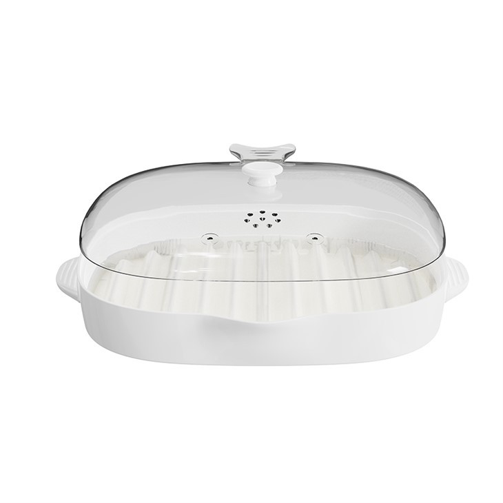 China Rectangular Microwave Bacon Tray OEM