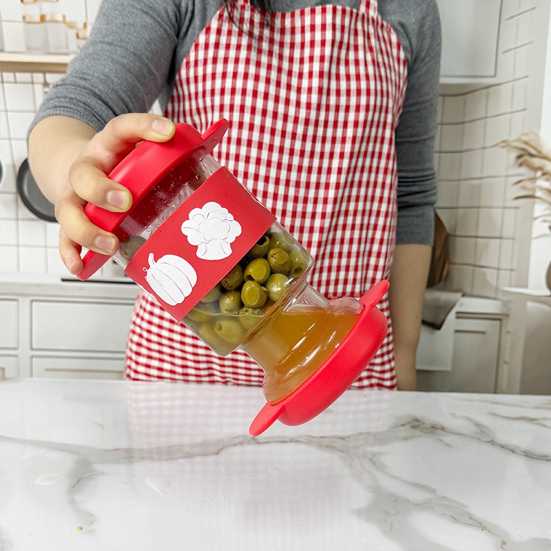 Pot de cornichon avec couvercle étanche à l'air