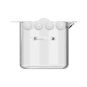 Pot en verre de bacon micro-ondes avec poignées