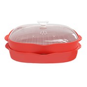 Plateau de bacon micro-ondes deux pièces