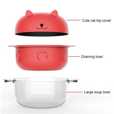 Microwave Ramen Bowl with Handles